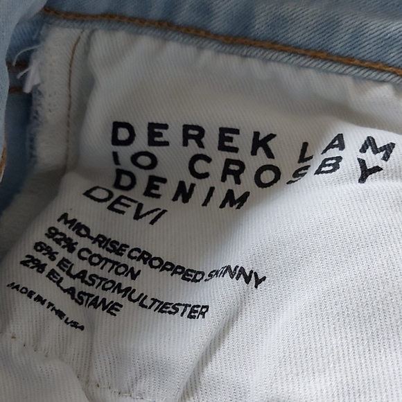 Derek Lam 10 Crosby Devi mid rise crop - Picture 5 of 11